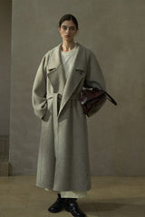 Tunic Lapel Oversized Long Coat