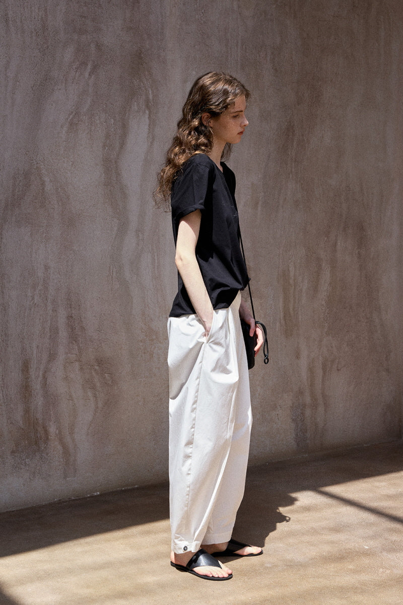 Curved Sickle Loose Pants