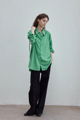 Striped Loose Long Sleeve Shirt
