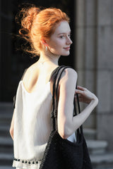 V-Neck Striped Camisole Top