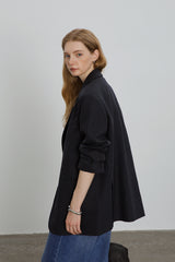Structured Shoulder Pad Blazer