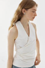 Halterneck Wrap Vest