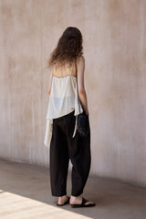 Curved Sickle Loose Pants