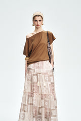 Lace-Up Vintage Swing Skirt