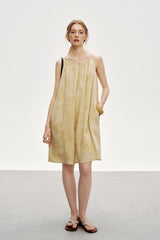 Lazy Halterneck Loose Slip Dress
