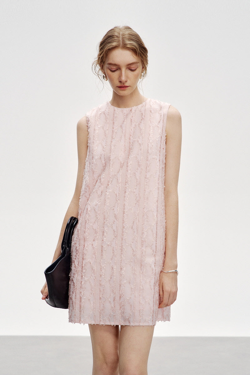 Loose Fit Sleeveless Cut-Out Vest Dress