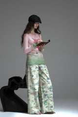 Gradient Print Long Sleeve T-Shirt