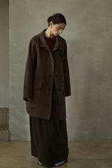 Reversible Raglan Patch-Pocket Coat