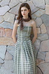 Pleated Slip Maxi Dress