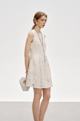 Round Neck Sleeveless Vest Dress