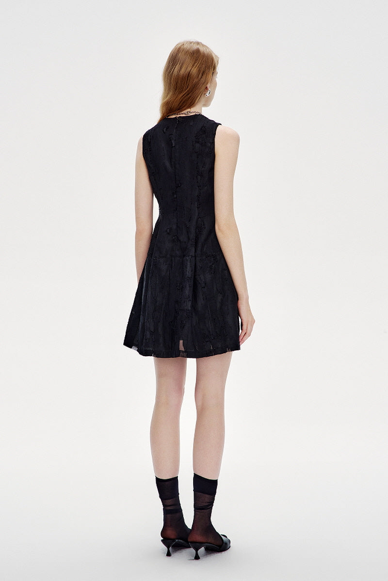 Round Neck Sleeveless Vest Dress