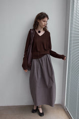 All-In-One V-Neck Pullover Sweater