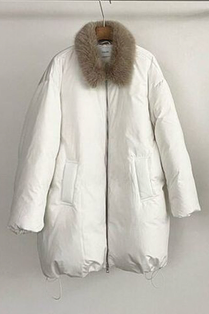 Loop-Neck Down Jacket