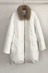 Loop-Neck Down Jacket