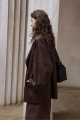 Waist-Tucked Vintage Loose Jacket