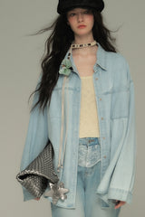 Loose Wash Denim Shirt