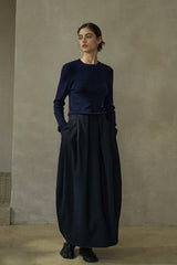Ribbed Crew-Neck Base Top