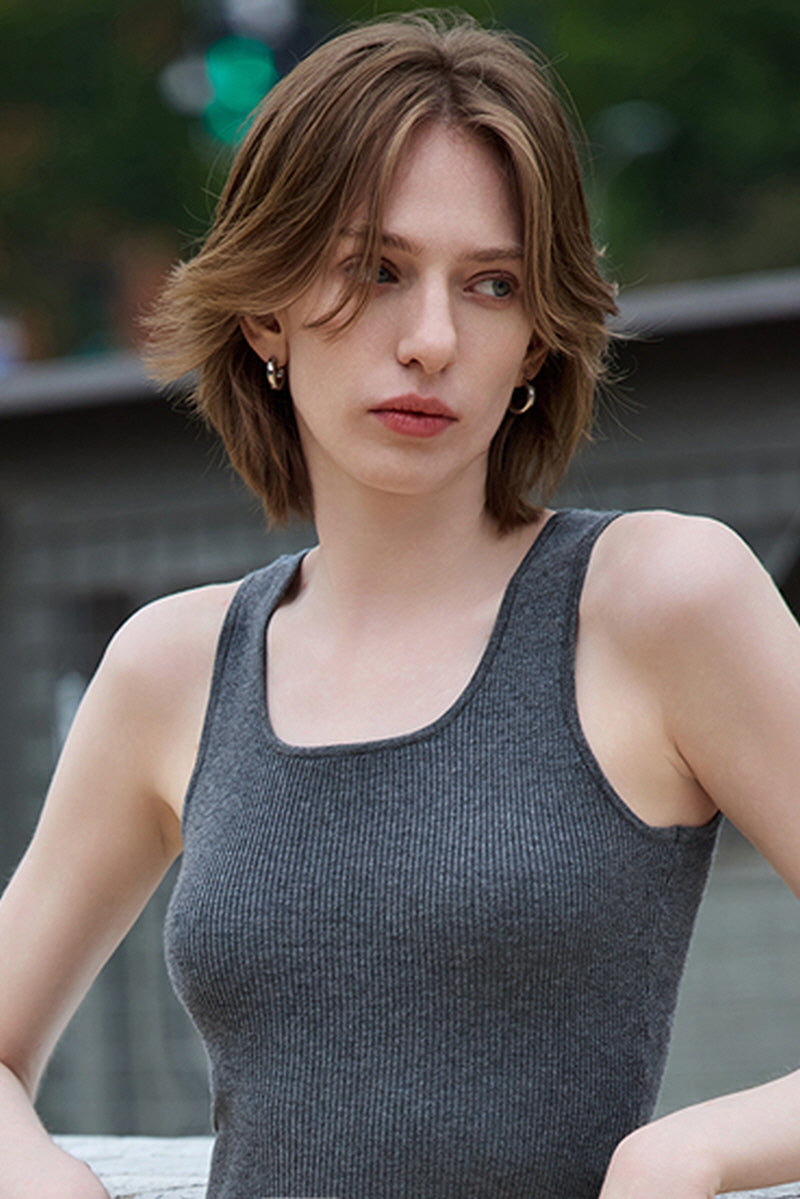 Summer Simple Basic Knit Vest
