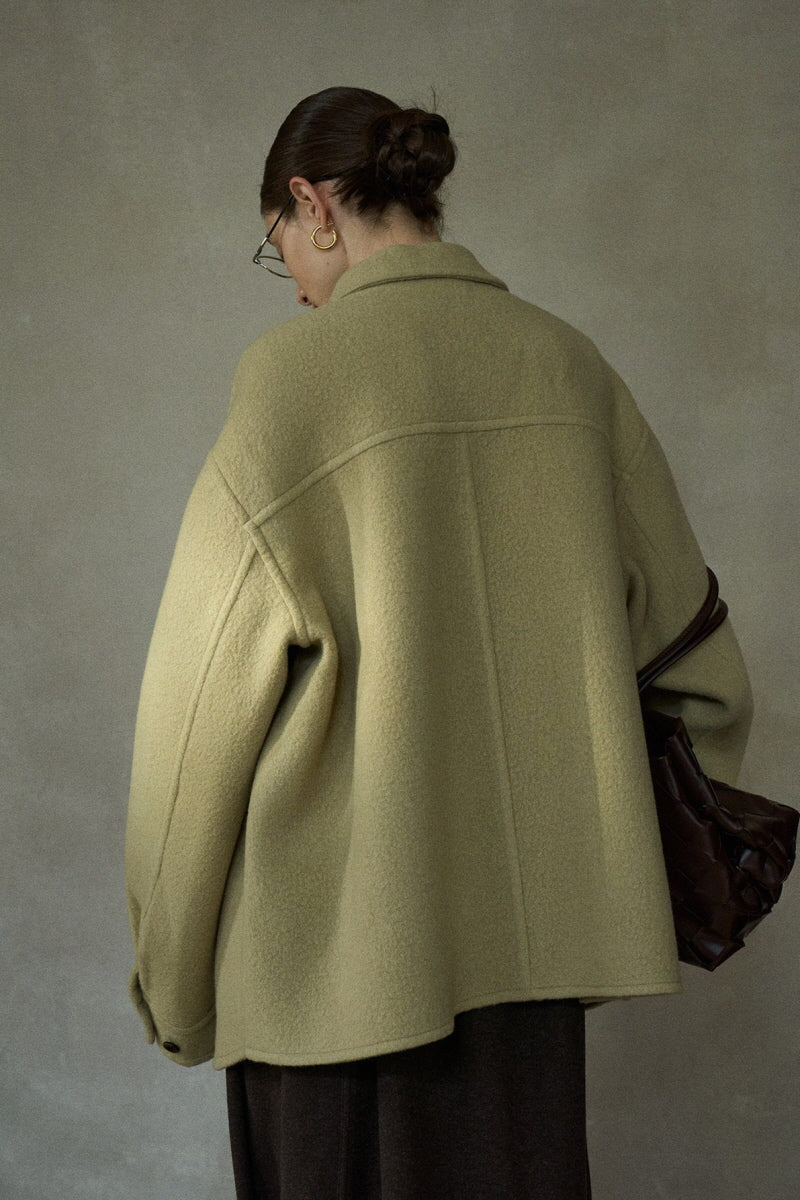 Reversible Lapel Shirt Jacket