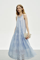 Beaded Halterneck Sleeveless Dress
