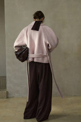 Waist Belted Lapel Duffle Coat