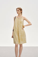 Lazy Halterneck Loose Slip Dress