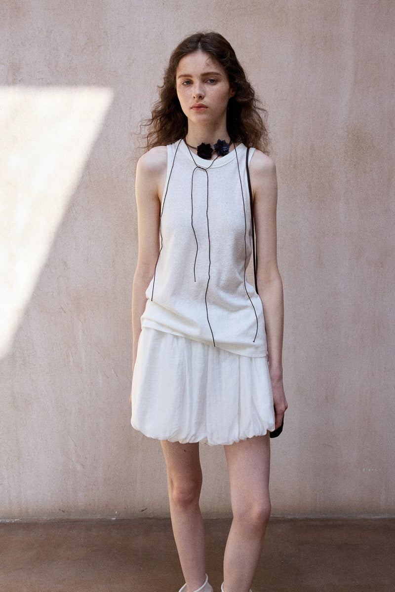 Pleated Bubble Shorts