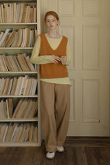 High Waist Wide-Leg Scimitar Pants