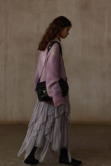 Spray-Painted V-Neck Pullover