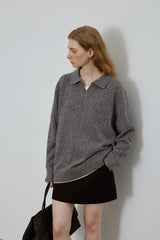 Classic V-Neck Knit Sweater