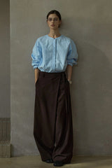 Contrast Line Minimalist Shirt