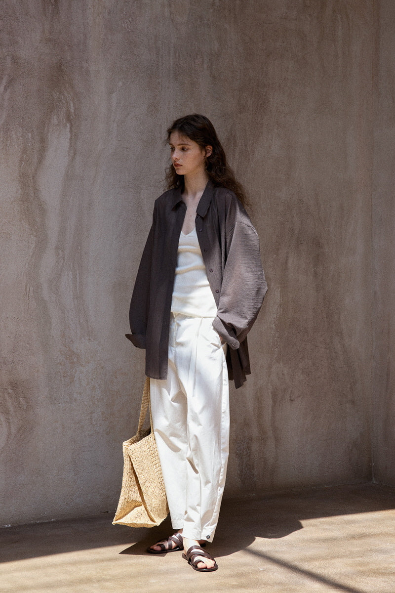 Curved Sickle Loose Pants