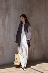 Curved Sickle Loose Pants