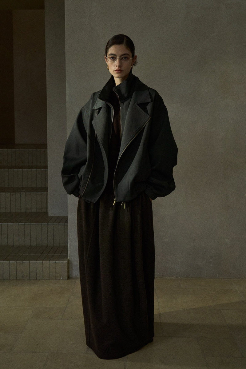 Double Zipper Silhouette Jacket