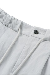 Lace-Up Straight Trousers