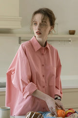 Lazy Loose-Fit Long Sleeve Shirt