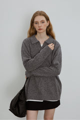 Classic V-Neck Knit Sweater