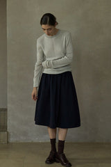 Ribbed Crew-Neck Base Top