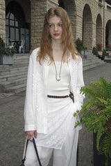 Vintage Loose Fit Embroidered Shirt