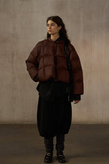Biscuit Cropped Puffer Jacket