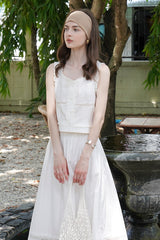 Vintage Rose Embroidery Cropped Vest
