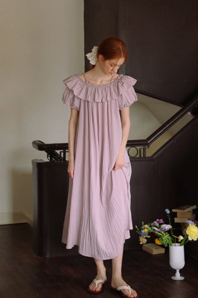 Two-Way Ruffle Slip Dress
