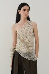 Asymmetric Slanted Shoulder Top