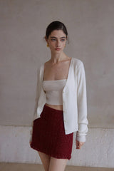 Geometric Knit Bandeau Top