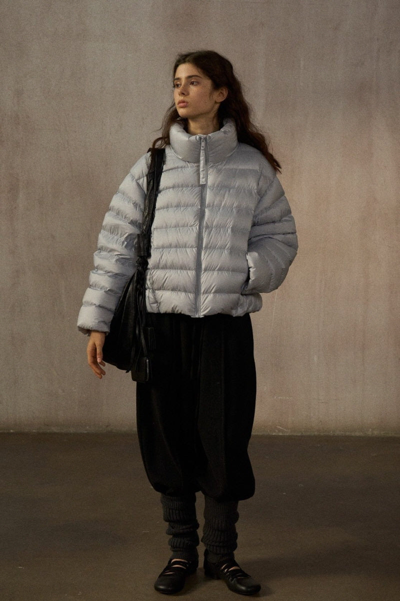 Cozy Stand Collar Quilted Down Jacket