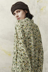 Relaxed Vintage Print Casual Shirt
