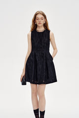 Round Neck Sleeveless Vest Dress