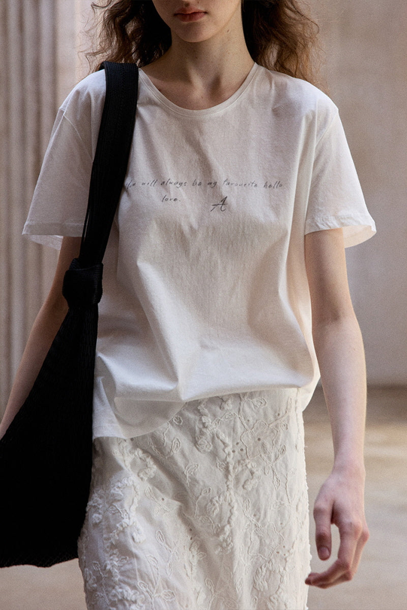 Casual Graphic Loose Half Sleeve Tee