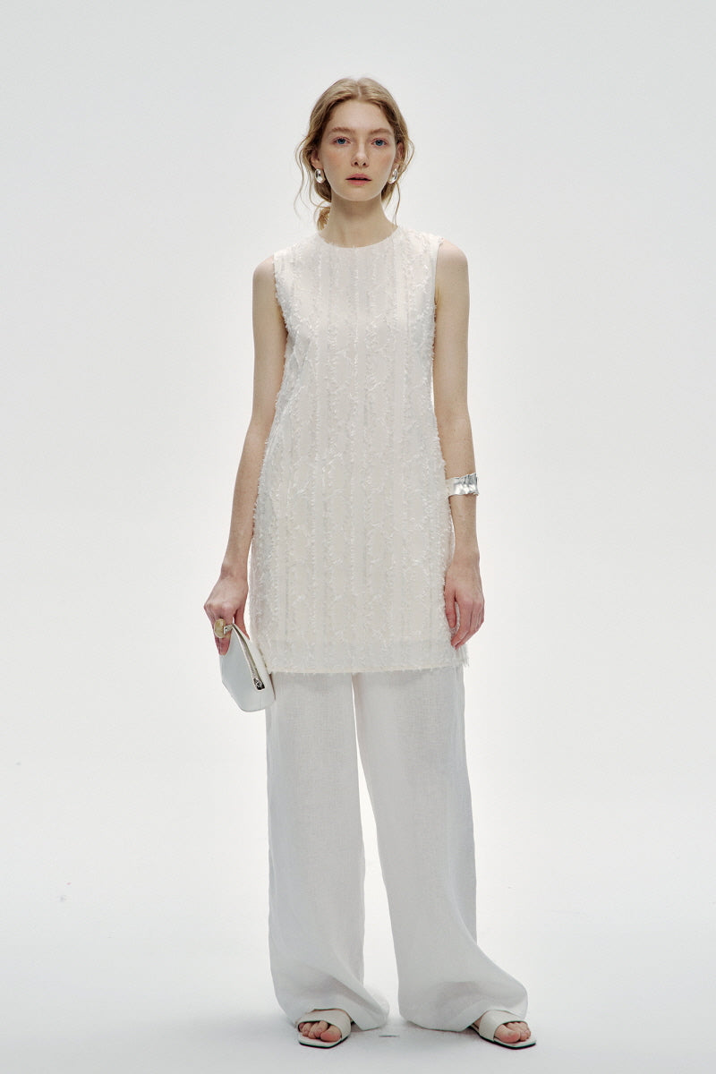 Loose Fit Sleeveless Cut-Out Vest Dress
