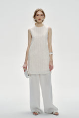Loose Fit Sleeveless Cut-Out Vest Dress